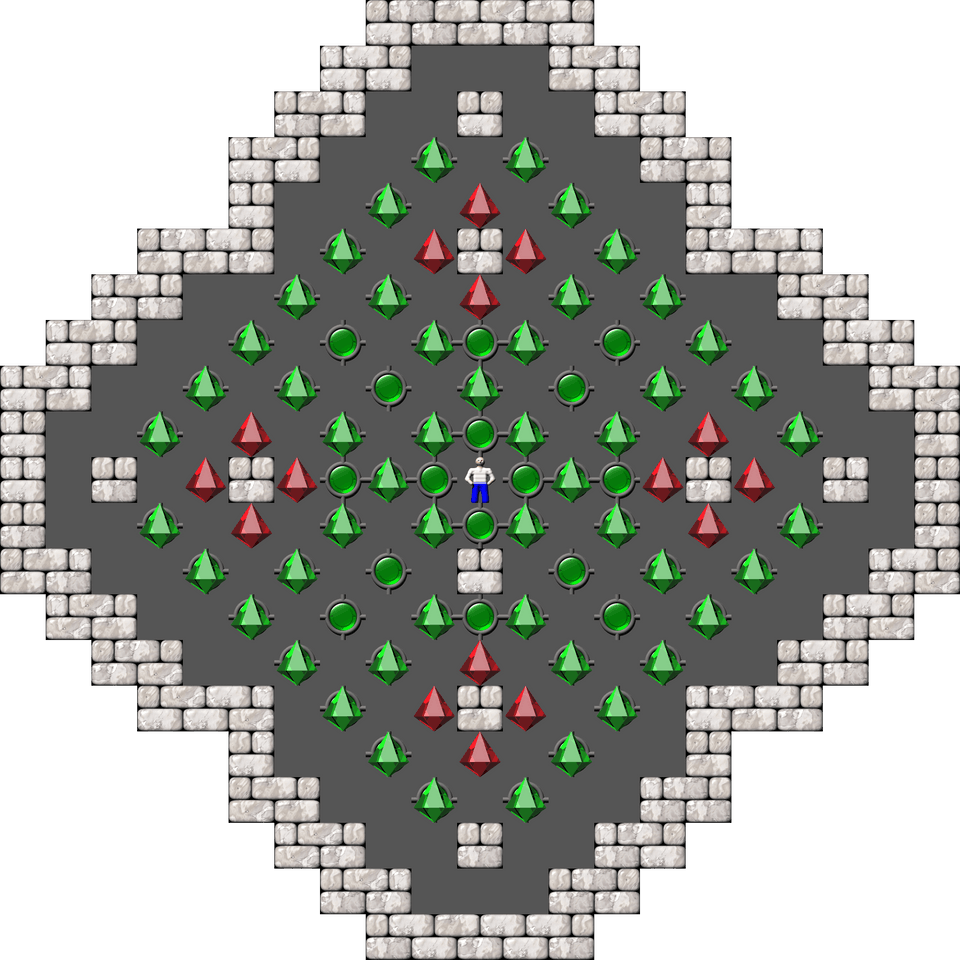 Sokoban Sasquatch 07 Arranged level 87